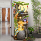 Waterscape und bodengesteuertes Rockerie-Ornamente Wohnzimmer und Büro Fortune Feng Shui Treasure Pot Circulation Waterscape Housewarming Eröffnungsgeschenk 9926 Kleine Größe 106 cm