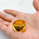 Ou Xinfu's popular gold-covered silver loach back open ring, pure gold 999 pure silver, the same gold ring from the gold store as a gift. Gold-covered silver loach back open ring, gold-covered 2.5 grams - total weight about 9 grams