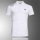 阿玛尼（Emporio Armani）阿玛尼夏季新款 阿玛尼 中青年男士短袖POLO衫免烫翻领T恤男装 AM727黑色 翻领 3XL 参考体重170-185斤
