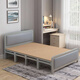 Jingju folding single double bed office lunch bed household living room simple accompanying bed bed can sleep naked on mat bed square tube mat model 100CM-BGC882 40% off