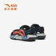 ANTA Children's Sandals Universal Children's Shoes 2025 Summer New Phantom Bullet Technology Outdoor Beach Shoes Black/Magma Orange-2 28