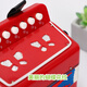 Lindo Inicio Mini Instrumento de Acordeón Infantil Música de juguete Educación temprana Regalo de vacaciones 7 Key Bass 17 Instrumento clave Verde