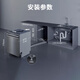 Siemens large-capacity built-in dishwasher crystal bud drying Jingyu intelligent large-capacity intelligent cleaning Rubik's cube intelligent detection micron steam washing ten days and ten nights long-lasting antibacterial storage SJ45ZC24MC 18 sets of crystal buds