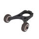 Convient aux scooters électriques des séries M365 et No.9 F, roue auxiliaire pliable, support d'assistance push-pull inversé noir