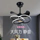 Opple Lighting 2025 new invisible ceiling fan lights, large wind power, home dining room, bedroom electric fan integrated chandelier, mute, invisible model 9227/white 60CM frequency conversion remote control + direct