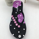 
Kaiji Rui sandals for women Vietnamese women flip flops for summer thick-soled heel slippers for non-slip beach clips for women 1389 purple 35