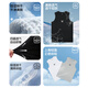 Veidoorn Schnelltrockneweste für Männer Fitness Sport laufende Basketball-Training Sommer Ice Seide Atmungsfreie ärmellose Weste Top Black XL