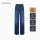 Calvin KleinJeans【凉感】25春夏新款女士美式复古ck宽松微喇牛仔裤47AB724 UN2-牛仔蓝 28