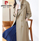 Pierre Cardin 2025 Herbst Neue Frauen mit mittlerer Länge mit einem super guten, schlängenden lockeren losen Jacke Khaki L 105-130jin [Jin entspricht 0,5 kg]