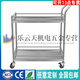 Pupan 304 double-layer stainless steel trolley school laboratory trolley silent non-magnetic thickened fence meter 304# 60*40*85cm too small