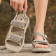 Huili Herrenschuhe, Luftkissensandalen, Herren Herbst neue Outdoor-Sportarten schnell trocknende Strandschuhe, Herren-Wandersandalen, Khaki [Luftkissen schnell trocknend] 39