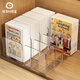 Huluoluo children's picture book storage rack transparent Oxford tree raz graded reading books shelf simple book stand on table [1 pack/integrated] 4 grid storage rack DF-1477