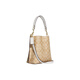 Coach (Coach) 618 Coach Mollie Classic Metal Logo Ikonischer Käfig Künstlicher Leder -Bucket -Bag Handheld Basic -Paket (Bag + Dust Bag)
