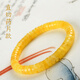Her generation natural beeswax amber pill bracelet Russian gold twisted white straight cut gift 3*8MM beeswax
