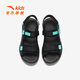 ANTA Children's Sandals, Boys' Shoes, 25 Years Summer Comfortable Outdoor Student Open-Toe Beach Shoes, Black/Clear Blue-1 39, Inner Length 24.5cm