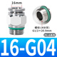 304 stainless steel PC-G threaded pneumatic quick straight connector PL-G trachea quick plug elbow with O-ring PC16-G04