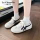La Chapelle Frauenschuhe für Sommer Neues atmungsaktives Mesh Design Deutsche Trainingschuhe für Frauen Outdoor Sport Nicht-Schlupf-Freizeit-Frauenschuhe Schwarzer Reis LA-XZX2215TW 37
