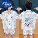 迪士尼（Disney）奶龙男童冰丝凉感睡衣夏季中大童男孩薄款短袖儿童空调家居服套装 6628#chiikawa 170 10码身高110-120CM 35