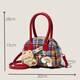 Changyin exquisite karierte INS-Tasche für Frauen süße kleine braune Bär Mode Handtasche Hochwertige Pendelmünzen Brieftasche Crossbody Tasche Little Braunbär