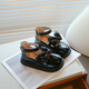 Ziweiqi Girls Prinzessin Schuhe Neue High-Top Weiche glänzende Bow Mary Zhen Lederschuhe 3927 Silber 28 Innere Länge 17,3 cm