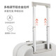 
Mixi front open cover trolley box boarding case women's aluminum frame box suitcase large capacity men's suitcase 18-inch smoke white 60