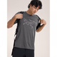 Archaeopteryx (Arc'teryx) Correo directo Cormac Men's Cormac Round Sun Protección Sol Sipada rápida Camiseta de manga larga/manga corta Bájaro negro Black X9719 XL