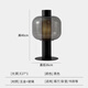 
OUOETY bedside lamp decorative light luxury desk lamp Nordic modern simple glass designer living room bedroom model room lamp M1047 smoke gray large button switch