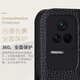 Haoya Xiaomi Redmi K50 Mobilfunkkoffer Flip Redmi Objektiv Voll-inklusive elektrische Version mit magnetischer Schnalle Redmi K50Pro Soft Silicon Cover Supreme Version Anti-Fall-Schutz Simuliertes Leder Redmi K50/Redmi K50Pro Schwarz und Grau-Retro-Ledermuster