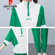 皮尔卡丹（pierre cardin）冰|丝休闲套装女士2025夏季新款宽松大版女装时尚减龄短袖运动服 (684)黑色 M (建议100斤以下)