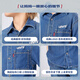 Levi s Levi's children's clothing boys' denim short-sleeved shirt 2025 summer new comfortable children's short-sleeved shirt Saint Desiree Blue 110/52 Recommended height 98-104cm