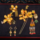 Fujiu Bride Xiuhe Wear Golden Flower Hair Accessories Set Wedding Photo Accessories 2025 New New Chinese Style Accessories Bridal Gold Hair Accessories Set