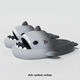 Ge Sufan super cute gradient shark 2024 internet celebrity ins slippers new third generation shark shoes thick sole indoor and outdoor children general shark - white gradually blue front white tail blue 34-35 size inner length 21 cm