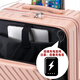 Victoria Traveler Koffer 20-Zoll-Vordereröffnungskoffer für Frauen langlebiges Boarding Robuster kleiner Koffer für Männer Neu 9201 Cerealweiß 24 Zoll