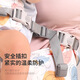 袋鼠仔仔 KANGAROO BABY简易安全带侧抱式轻巧省力单手抱娃配件透气防勒婴儿背带 折叠单凳+护腰+安全带【湖水蓝】