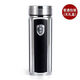 Tanxuange Purple Clay Thermos Cup für Herren High-End-Tee Tasse für Papa und Lehrer Gedenk Pensionsgeschenke Wasserschale Custom Logo Business Black-Supraight Cup Leder Box 320 ml