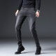 
Giordano (Giordano) broken code Hong Kong autumn and winter black gray jeans men's Korean style slim foot elastic plus velvet trendy casual pajamas 1048 black one size 28
