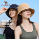 骆驼（CAMEL）夏季防晒盆帽女户外露营防紫外线帽子垂钓遮阳渔夫帽男大头围5010