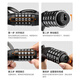 40,000 kilometers bicycle password lock thickened steel cable lock anti-shear anti-pressure anti-oxidation anti-theft lock outdoor mountain bike black
