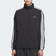 Adidas veste masculine 2025 printemps Nouvelles vêtements de sport tissé stand en support respirant veste de haut en haut KC3894 KC3892 Black / White M