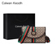 
CALWAN KEODH official website bag women's bag new style ck style crossbody small square bag versatile birthday gift for girlfriend wife [Coffee color] light luxury brand fashion printed bag practical and heart-wrenching girl girlfriend