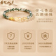 Glten Putuo Mountain Pixiu Pulsera plateada para niñas Pulsera de cristal para cumpleaños Pulsero de regalo de San Valentín chino para novia y esposa [beneficio Pixiu] brazalete de ciclotriz + certificado