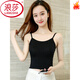 
LangSha Modal small suspender vest for women short slim summer versatile Korean top with bottoming tight suspender shirt 1049 white small flower lace splicing and breast wrapping, average size (90Jin[Jin is equal to 0.5 kg]-120Jin[Jin is equal to 0.5 kg])