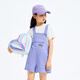 Overalls von Anel Anel Children's Girls 2025 SOMMER NEU NEU Casual Fashion Lose Purple Trendy Sehns Shorts