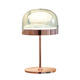 Modern light luxury desk lamp Nordic simple designer bedroom bedside lamp glass creative high-sensory living room light gray M1098 light gray style button switch