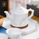 Changnan Ceramics Jiejiesheng Teapot Tea Cup Eight-Headed White Porcelain Kung Fu Household Tea Set Jiejiesheng 8-piece Pack