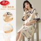 浪莎（LangSha）纯棉带胸垫入院待产裙睡衣夏季薄款孕妇睡裙哺乳连衣裙月子服产妇 AM7D纯棉-11981 M 80-100斤