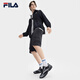 
FILA [Yi Yang Qianxi's same style] Men's shoes, German training shoes, sports shoes, 2025 summer new jump shoes casual shoes, black/gray silver-BG 41