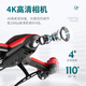 
4DRC remote control aircraft armed helicopter model aircraft drone children folding helicopter high-end version-red standard single electric + remote control battery