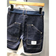 NYCKJK2025 Summer New Style Pocked Pocket Work Shorts Denim Shorts Men's Trendy Brand Pantalon Five Point Pantalon mince Pantalon lâche K9922 Blue Shorts à cinq points K9922 BLUE 28