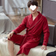 Fhhuabd Hotel Nightgown Pure Cotton Cotton Men's Four Season Universal Home Clothing Spring and Autumn Style 2025 Nuevo baño de baño a mediados